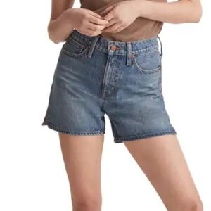 Madewell Relaxed Mid Length Denim Shorts Size 25